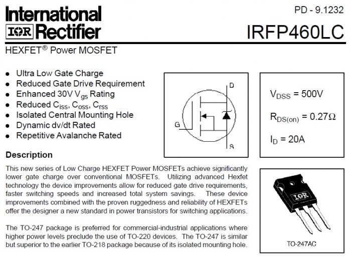 IRFP460LC